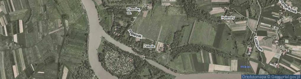Zdjęcie satelitarne Popielnik ul.
