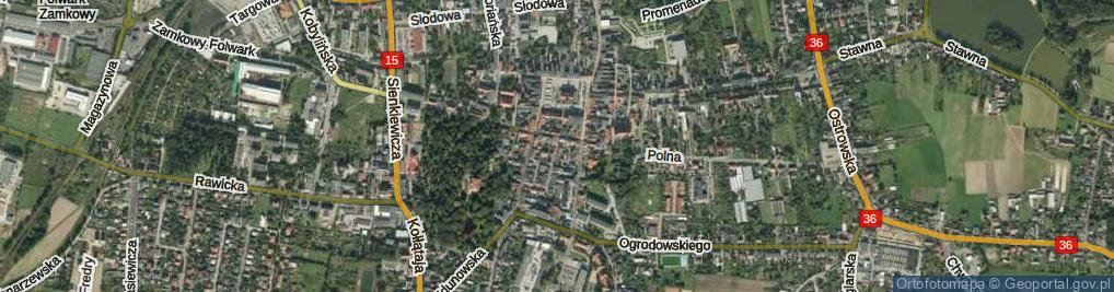 Zdjęcie satelitarne Poboczna ul.