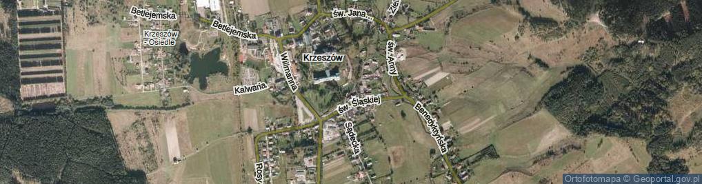 Zdjęcie satelitarne Podklasztorze ul.