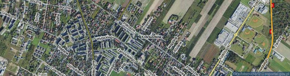 Zdjęcie satelitarne Północna ul.