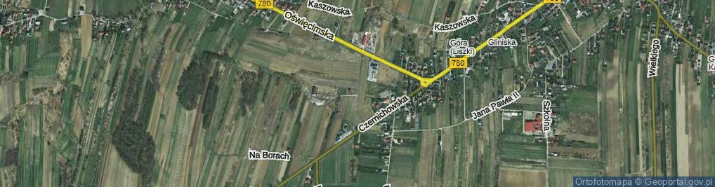 Zdjęcie satelitarne Polnych Kwiatów ul.