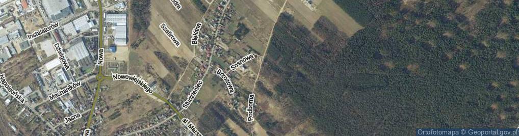 Zdjęcie satelitarne Podborna ul.