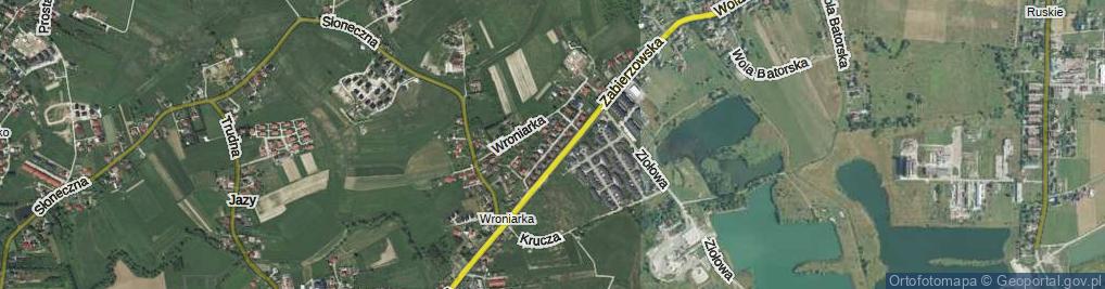 Zdjęcie satelitarne Pociągów Pancernych ul.
