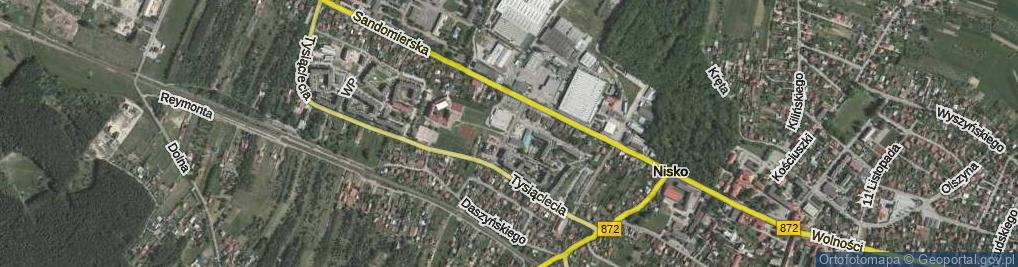 Zdjęcie satelitarne Podoficerska ul.