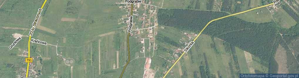 Zdjęcie satelitarne Polne Wzgórze ul.