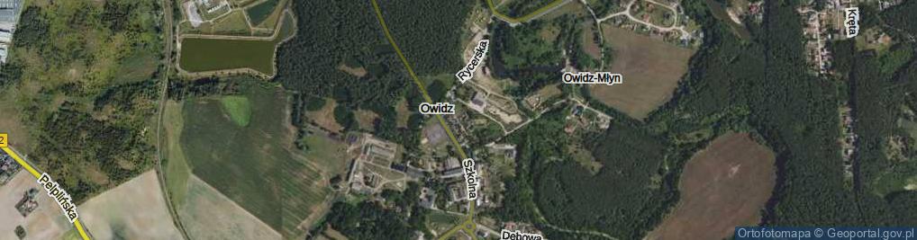 Zdjęcie satelitarne Podgórna ul.