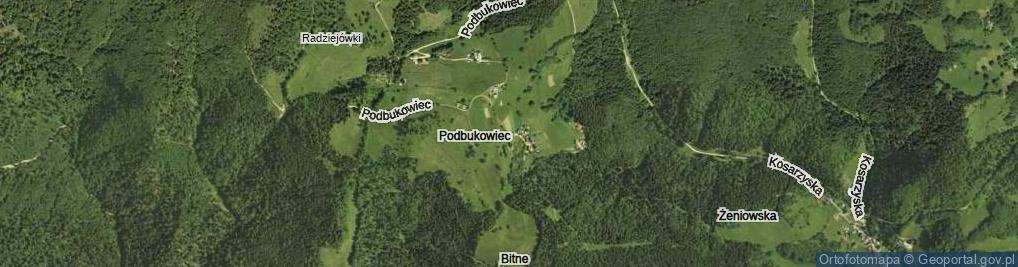 Zdjęcie satelitarne Podbukowiec ul.
