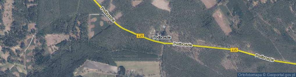 Zdjęcie satelitarne Podbrzezie ul.