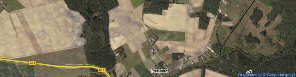 Zdjęcie satelitarne Podcibórz ul.