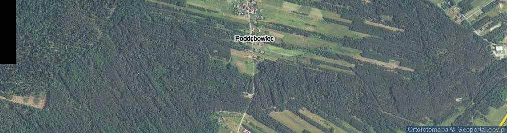 Zdjęcie satelitarne Poddębowiec ul.
