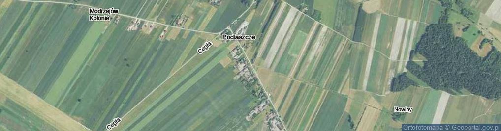 Zdjęcie satelitarne Podlaszcze ul.