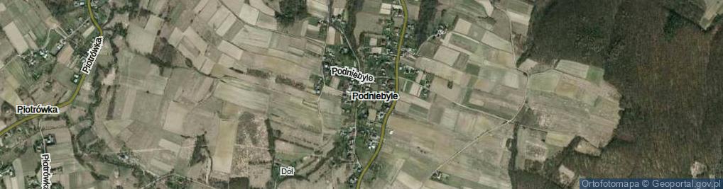 Zdjęcie satelitarne Podniebyle ul.