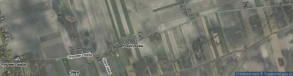 Zdjęcie satelitarne Podoryszew ul.