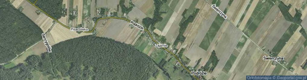 Zdjęcie satelitarne Podrózie ul.