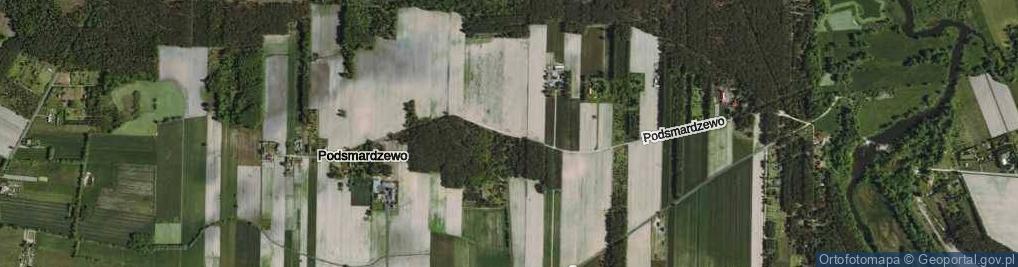 Zdjęcie satelitarne Podsmardzewo ul.