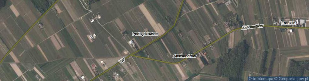 Zdjęcie satelitarne Podsędkowice ul.