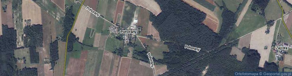 Zdjęcie satelitarne Pohorany ul.