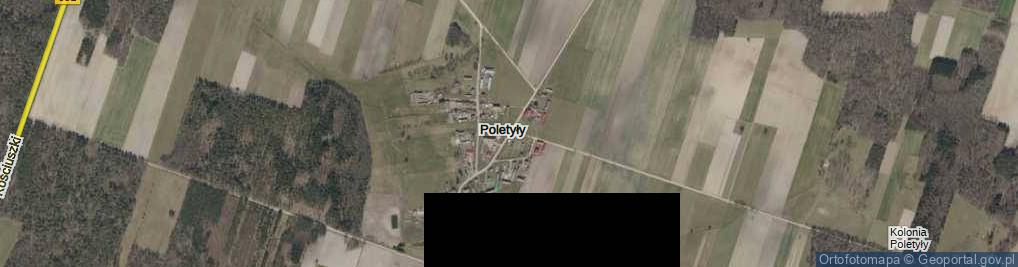 Zdjęcie satelitarne Poletyły ul.