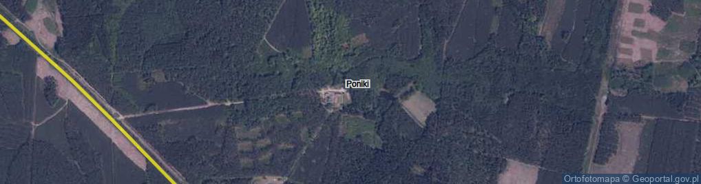 Zdjęcie satelitarne Poniki ul.