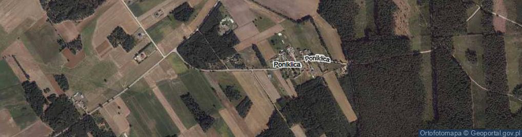Zdjęcie satelitarne Poniklica ul.