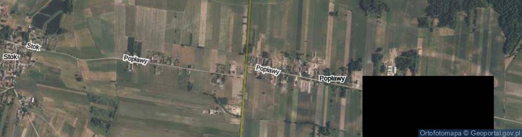 Zdjęcie satelitarne Popławy ul.