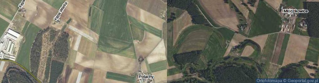 Zdjęcie satelitarne Potachy ul.