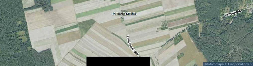 Zdjęcie satelitarne Potoczek-Kolonia ul.