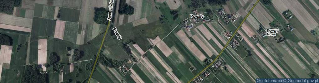 Zdjęcie satelitarne Powały ul.