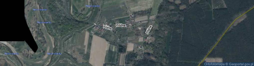 Zdjęcie satelitarne Późna ul.