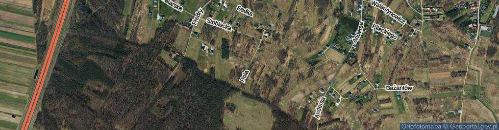 Zdjęcie satelitarne Pola Wincentego ul.