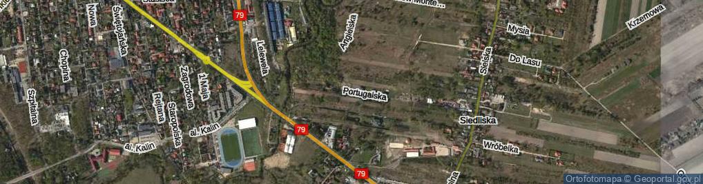 Zdjęcie satelitarne Portugalska ul.