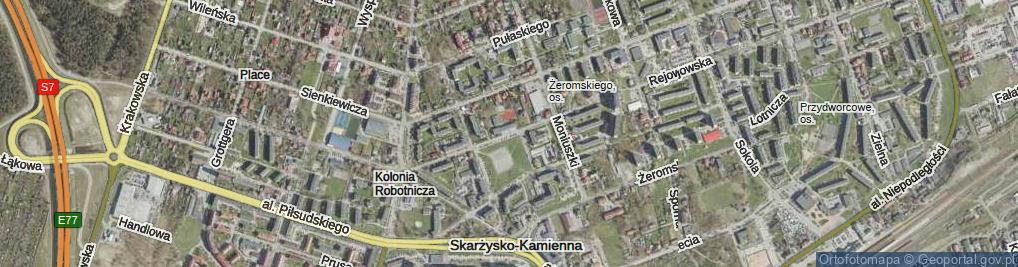 Zdjęcie satelitarne Powstańców Warszawy ul.