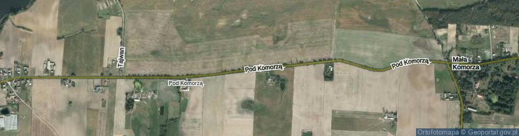 Zdjęcie satelitarne Pod Komorzą ul.