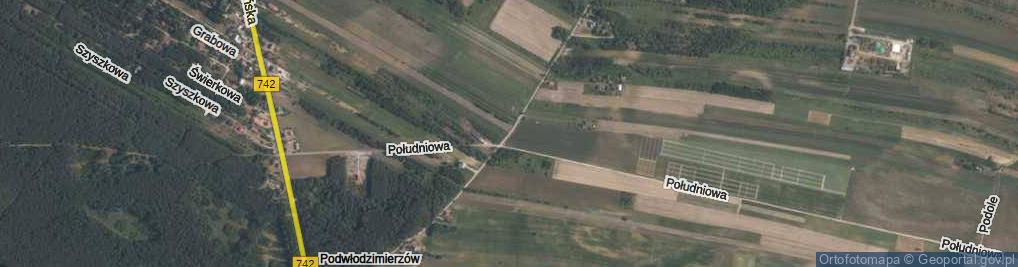 Zdjęcie satelitarne Podwłodzimierzów ul.