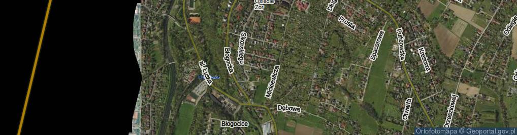 Zdjęcie satelitarne Przerwy-Tetmajera Kazimierza ul.