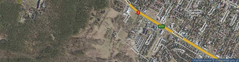 Zdjęcie satelitarne Prosta ul.