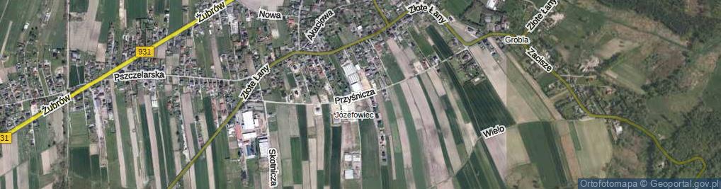 Zdjęcie satelitarne Przyśnicza ul.