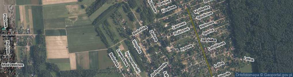 Zdjęcie satelitarne Przyrodnicza ul.