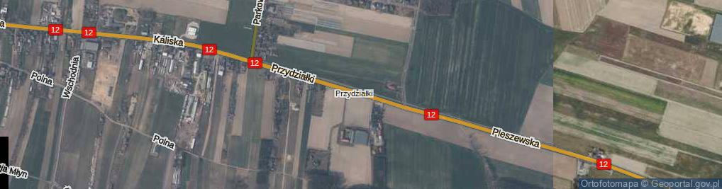 Zdjęcie satelitarne Przydziałki ul.