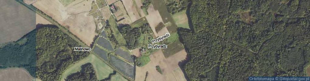 Zdjęcie satelitarne Przybyradz ul.