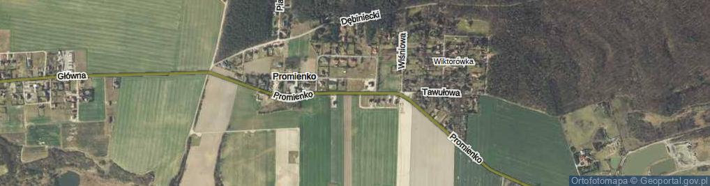 Zdjęcie satelitarne Promienko ul.