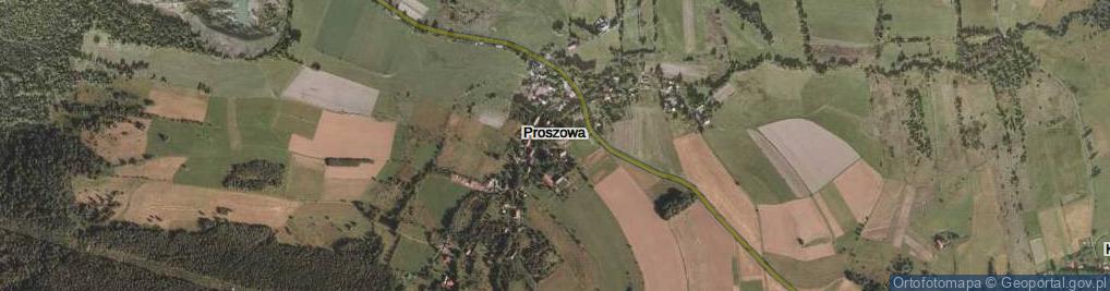Zdjęcie satelitarne Proszowa ul.