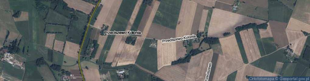 Zdjęcie satelitarne Przeciszewo-Kolonia ul.