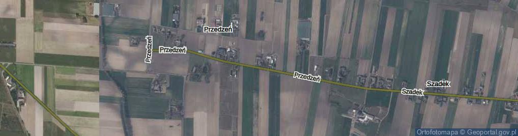Zdjęcie satelitarne Przedzeń ul.