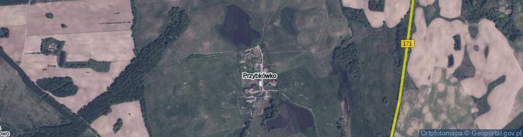 Zdjęcie satelitarne Przybkówko ul.