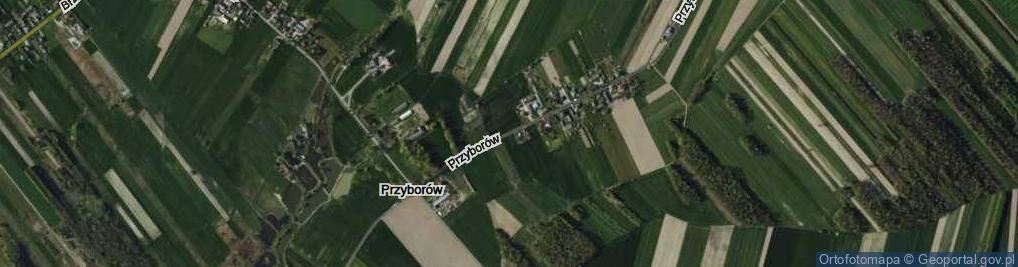 Zdjęcie satelitarne Przyborów ul.