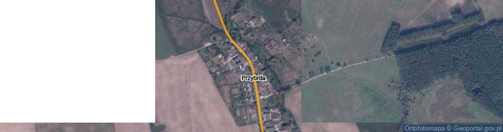 Zdjęcie satelitarne Przybrda ul.