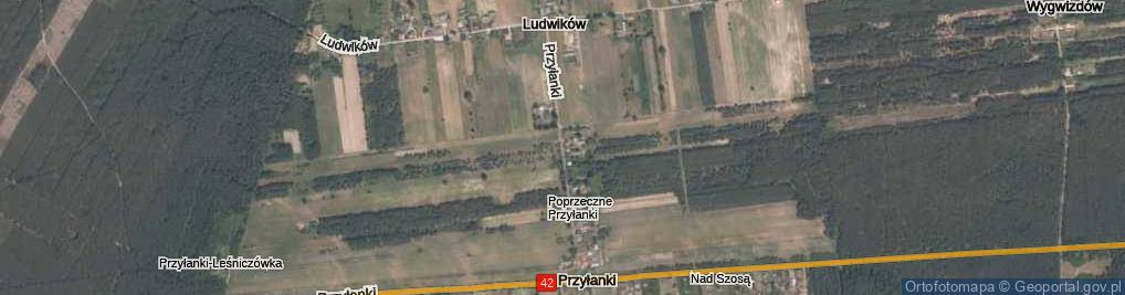 Zdjęcie satelitarne Przyłanki ul.