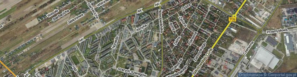 Zdjęcie satelitarne Prusa Bolesława ul.
