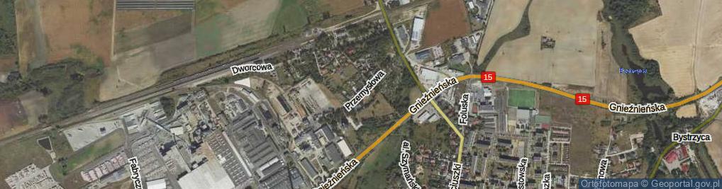 Zdjęcie satelitarne Przemysłowa ul.
